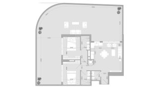 Apartment floor plan, 2 bedrooms in ALTA V1EW No. 11015